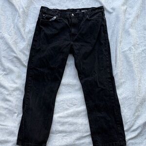 George Classic Black Jeans W38